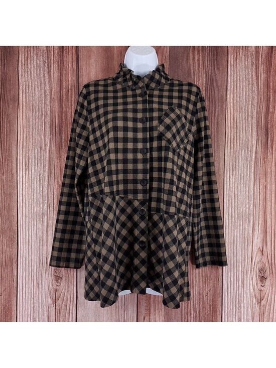 Terra SJ Apparel Tops - NWT Terra SJ Apparel Womens Size Small Taupe Button Front Shirt Tunic Top $113